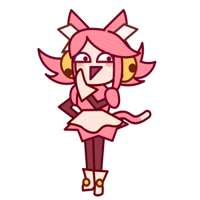 Pink Laugh Sticker