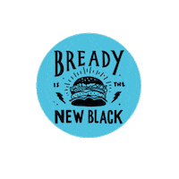 New Black Hamburger Sticker by bready burger