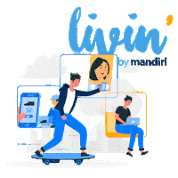 Livin Sticker by Bank Mandiri