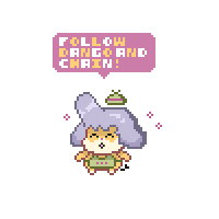 Dango_and_Chain pixel art dangoandchain dango and chain dacchan Sticker