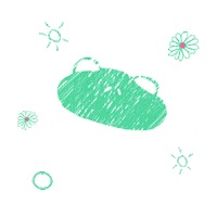 Happy Illustration Sticker