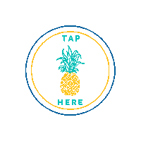 Pineapple Downsyndrome Sticker by Margrit Co.