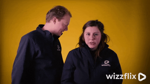 Wizzflix_ giphyupload laughing yellow job GIF
