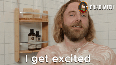 Excited Shower GIF by DrSquatchSoapCo