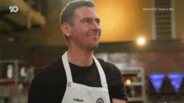 Happy Deep Breath GIF by MasterChefAU