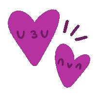 In Love Hearts Sticker