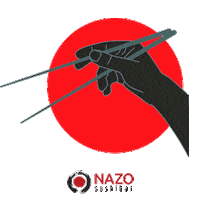 NazoSushi japan sushi japanese food chopstick Sticker