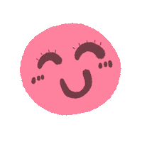 ピンク 顔 Sticker