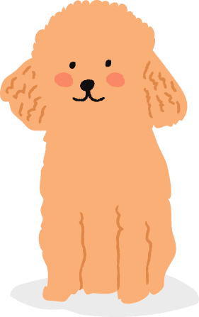 Poodle Sticker by Barkibu