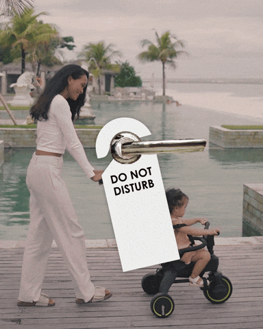 Do Not Disturb Escape GIF by Doona™ - Parenting Made Simple