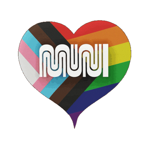 San Francisco Rainbow Sticker by SFMTA-Muni