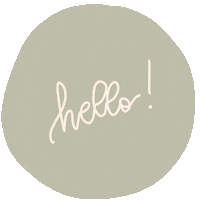 Lettering Hello Sticker