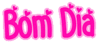 Bom Dia Pink Sticker