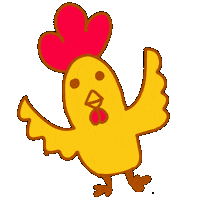 Fly Chicken Sticker