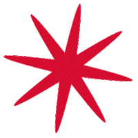 Christmas Star Sticker by HWR Berlin