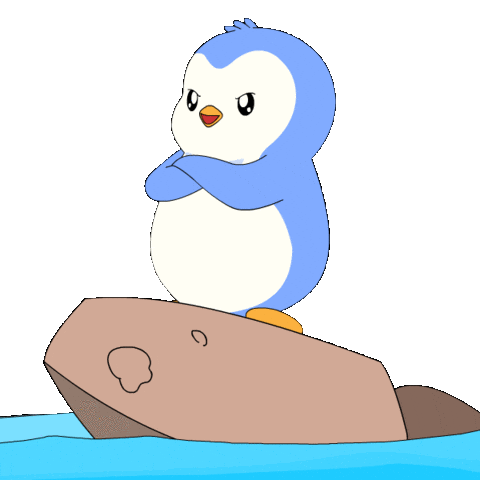 Proud Water Sticker by Pudgy Penguins