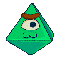 Eyebrow Sticker by Polygonal Mind