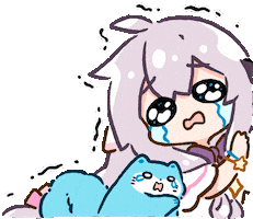 Girl Trembling Sticker