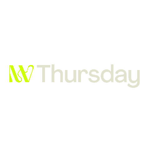 Thursday Sticker by Modern Visuals
