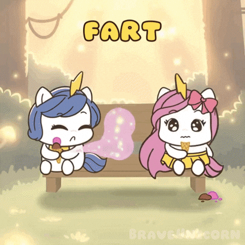 Awkward Fart GIF by Brave Unicorn