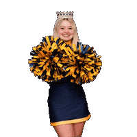 Cheer Cheerleader Sticker by WVU Tech Golden Bears