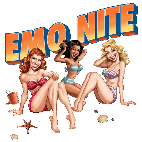 Beach Sticker by Emo Nite