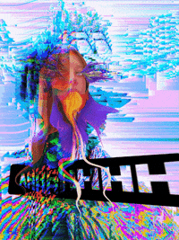 alienhoney art glitch psychedelic nft GIF