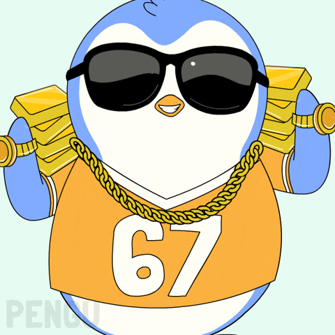 6 7 Penguin GIF by Pudgy Penguins