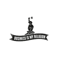 Businessismyreligion work france immobilier mindset Sticker