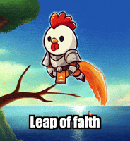 Leap Of Faith Wisdom GIF by Zorooster