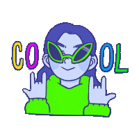 Sunglasses Peace Sticker