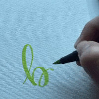 erlynpaz brush lettering erlyn paz ink my words GIF