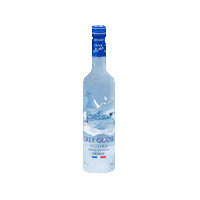 greygoose bye ghost vodka goose Sticker