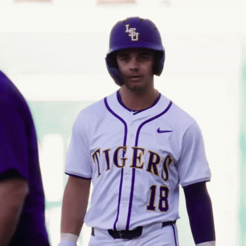 College Baseball Yes GIF by LSU Tigers