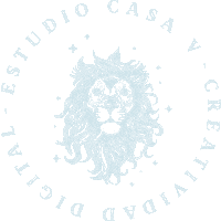 EstudioCasaV marketing colors branding lion Sticker