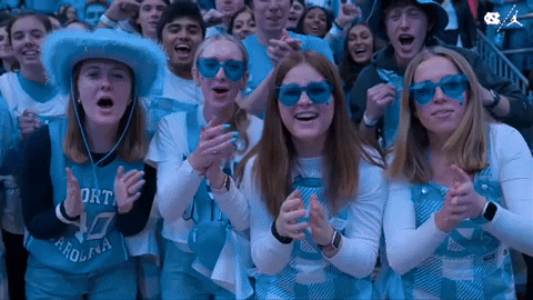 Excited North Carolina GIF by UNC Tar Heels