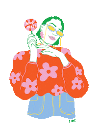 Spring Sticker by monoblock