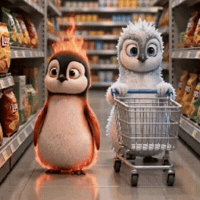 Penguin Love GIF