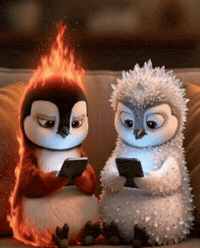 Penguin Love GIF