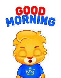 Sleepy Good Morning Sticker by Lucas and Friends by RV AppStudios