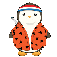 Excited Lets Go Sticker by Pudgy Penguins