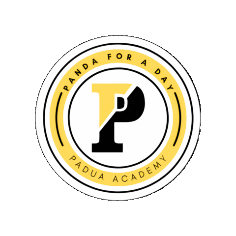 Panda For A Day Sticker by Padua Academy