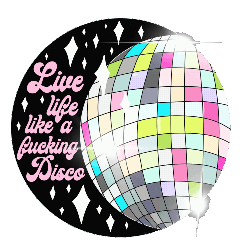 DearDarling artist disco mental health anxiety Sticker