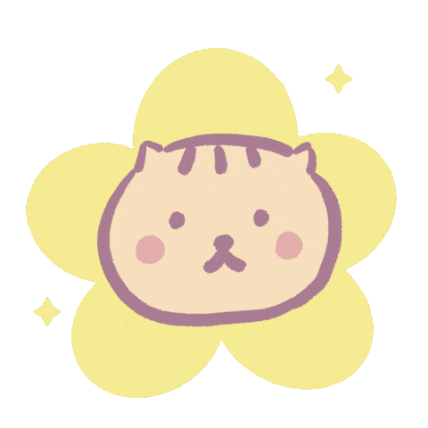 Cat 花 Sticker