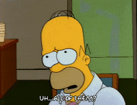 Nervous Season 3 GIF by The Simpsons