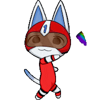 Momochoka cat stickers animal crossing ichigo Sticker