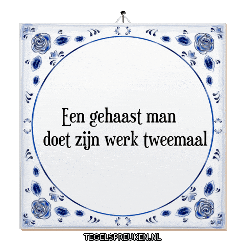 Focus Stress Sticker by Tegelspreuken.nl