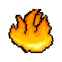 On Fire Burn Sticker by Deadstream