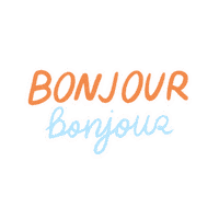 Good Morning Bonjour Sticker
