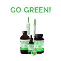 MJNA natural cbd skin care go green Sticker